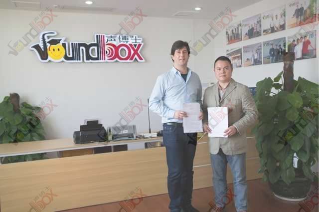 祝賀Soundbox與歐洲第一建築聲學品牌Jocavi簽署2014年度戰略合作協議書！